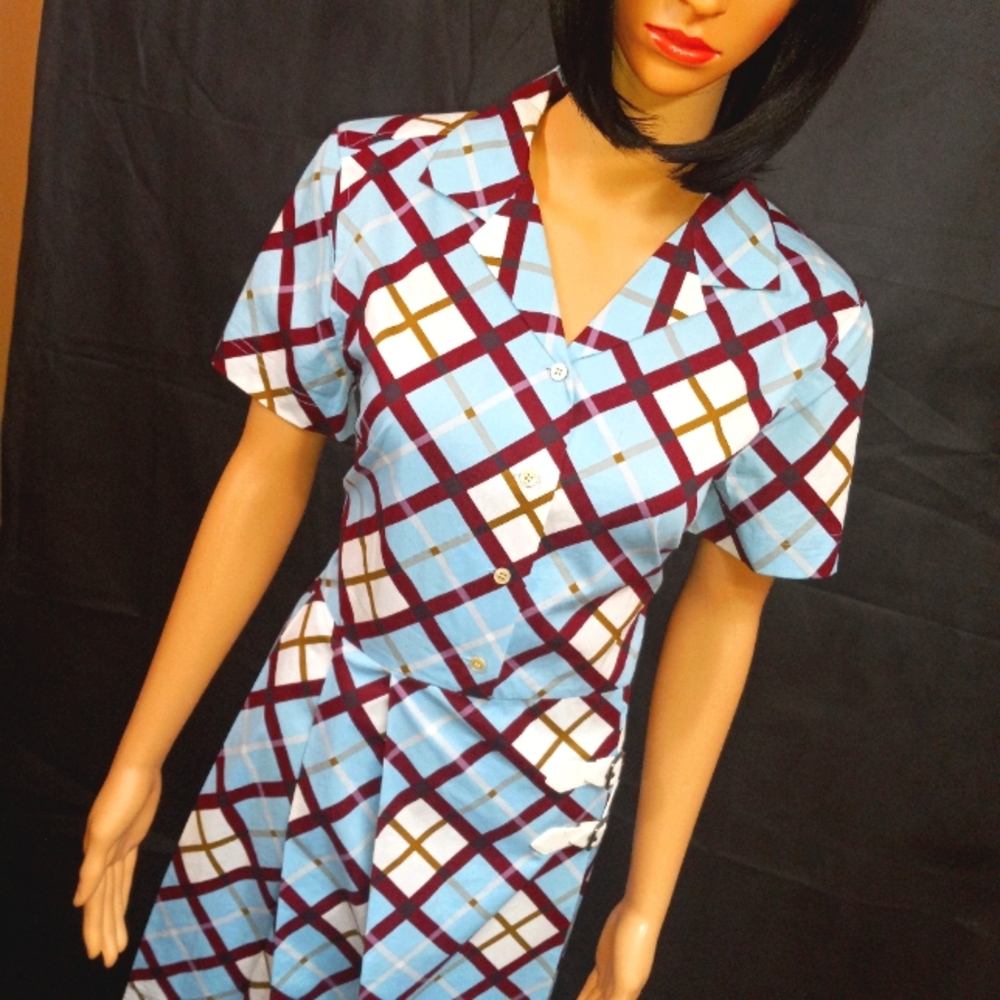 Marc Jacobs Plaid Print Dress